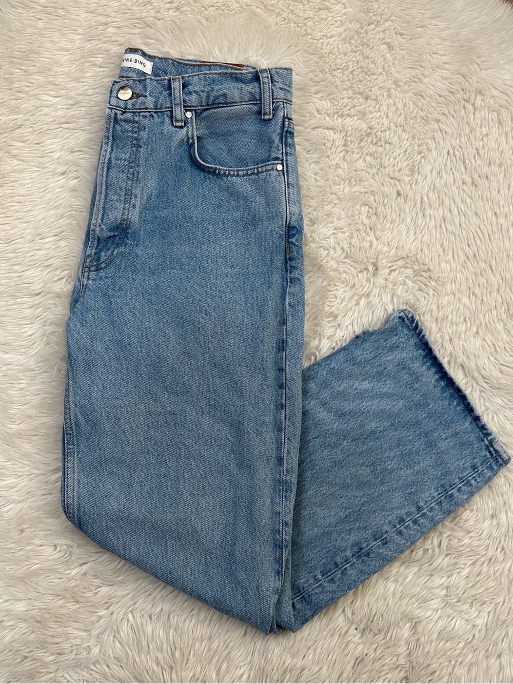 Anine Bing medium Blue wash Straight leg Jeans